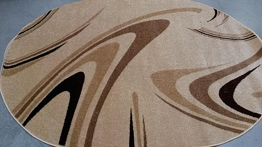 Dywan owalny krem KAWOWY