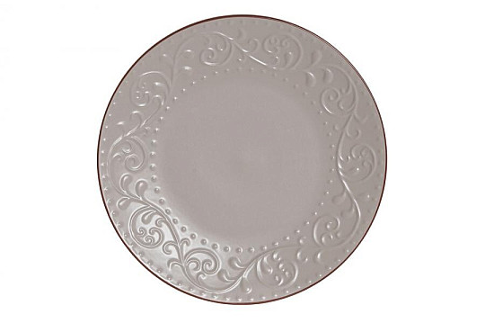 Talerz płytki BEIGE RELIEF 27,5x2cm beżowy