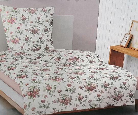 Luksusowa satyna bawełniana IRISETTE 8399 kwiaty