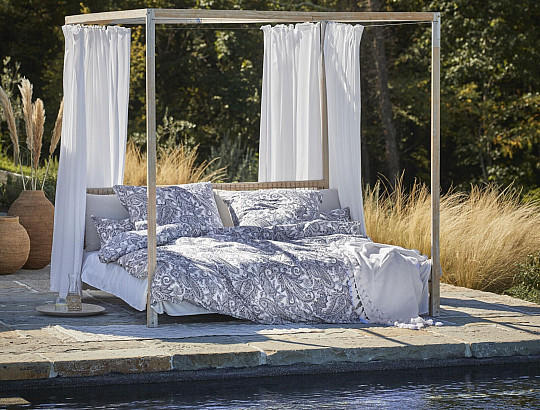 Luksusowa satynowa pościel IRISETTE FLORENZ 8447-20 BLAU