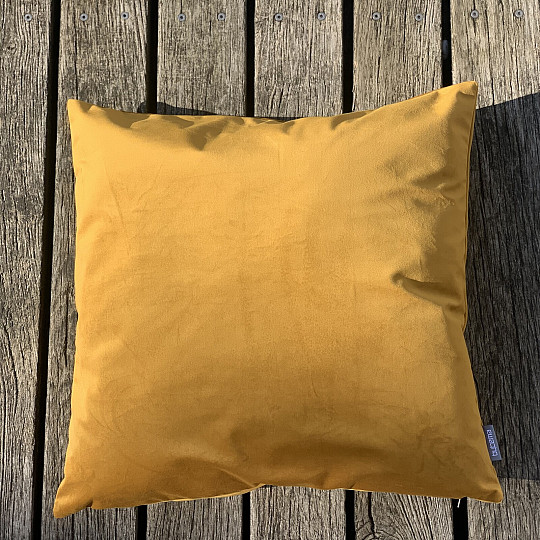 Aksamitna okładka RIVIERA MUSTARD
