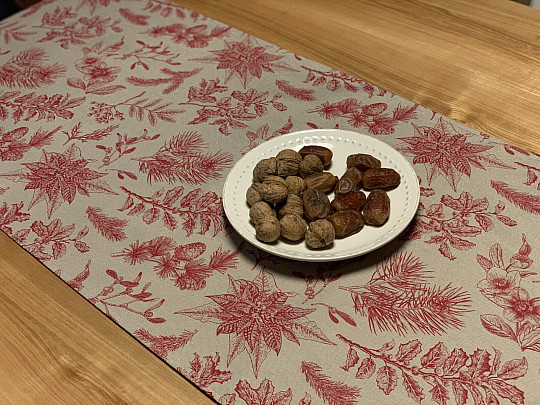 Świąteczny szalik CESMÍNA BORDEAUX