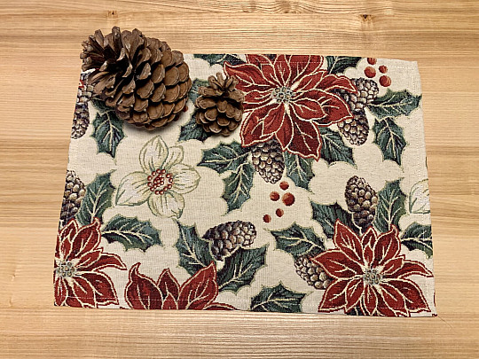 Nakrycie stołu ŚWIĄTECZNE RÓŻA BARDI