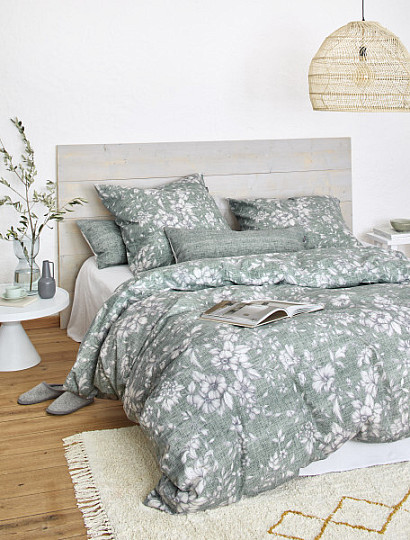 Luksusowa pościel flanelowa IRISETTE ZOBEL 8558-30 mentol