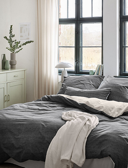 IRISETTE luksusowa satyna bawełniana WAVE 8557-11 antracyt