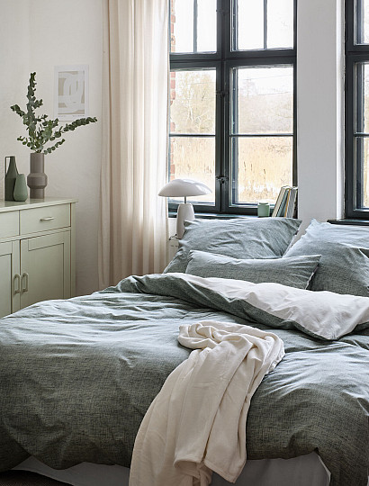 IRISETTE luksusowa satyna bawełniana WAVE 8557-30 zielona