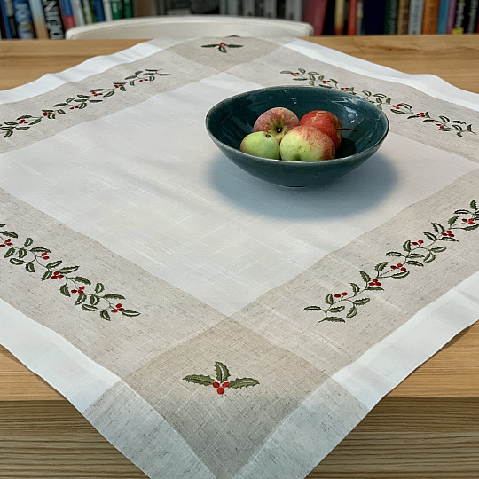 Obrus Gałązki Jemioły Rama