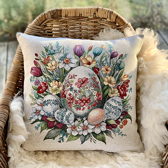 Wielkanocna okładka gobelinowa CZERWONA SUKIENKA