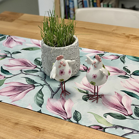 Szalik dekoracyjny MAGNOLIE zielony