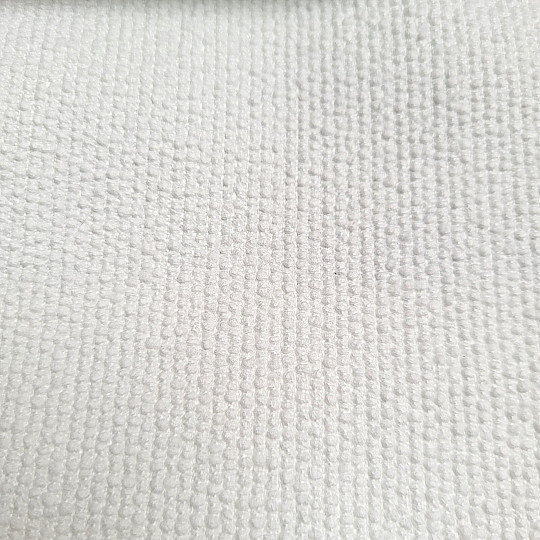 Luksusowa, monochromatyczna, designerska tkanina dekoracyjna GERSTER 77052/10 BIAŁA