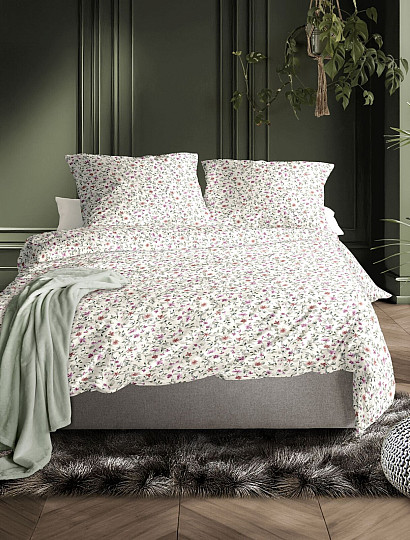 IRISETTE luksusowa satyna bawełniana TOKIO 8567-10 BIAŁA