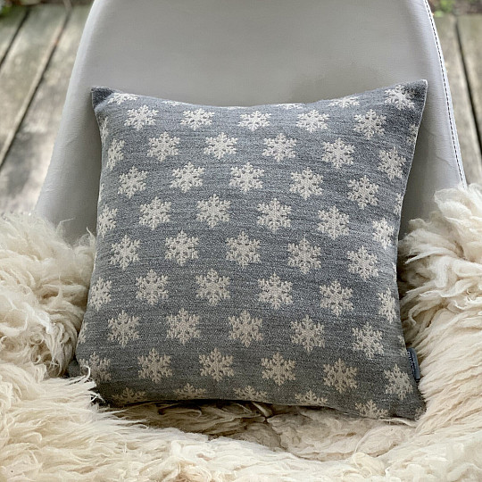 Luksusowa dekoracyjna osłona FLAKES SZARY A