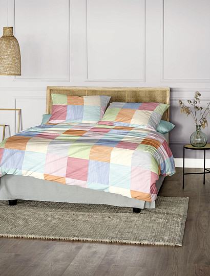 Luksusowa pościel flanelowa IRISETTE KOALA 8506-90 MULTI KRATKA
