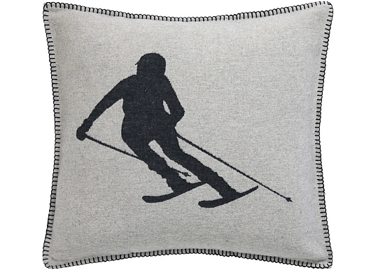 Pokrowiec dekoracyjny DF LUCA SKIER SZARY