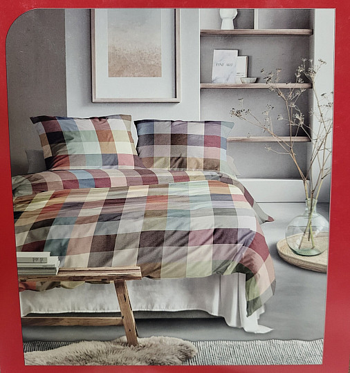 Pościel flanelowa luksusowa IRISETTE ZOBEL 8600-90 MULTI CHECK
