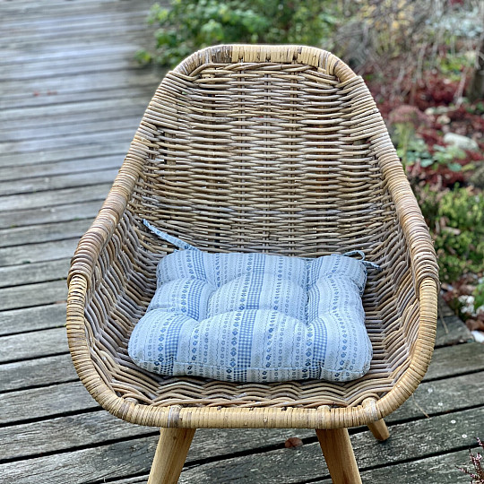 PODUSZKA NA SIEDZISKO TOSCANA VALERY RIGA stripe blue