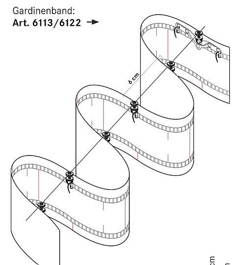 Przewód z obrotowym suwakiem do taśmy NEW WAVE 1:2