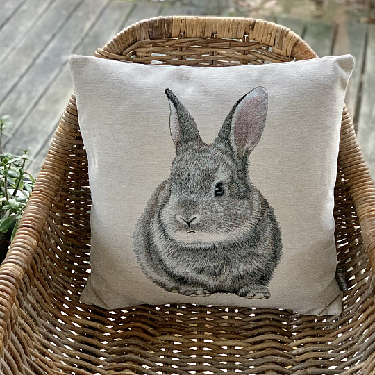 Poszewka na poduszkę z gobelinu HOPING HABBIT