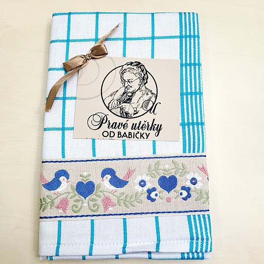 Ręczniki od GRANDMA TURQUOISE WITH BIRDS
