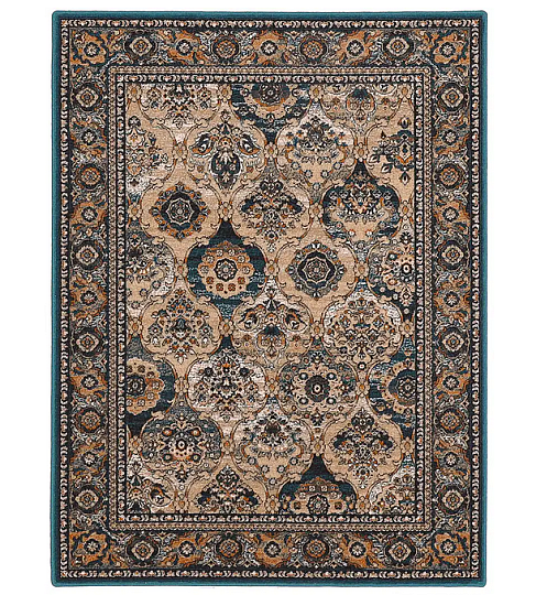 Luksusowy wełniany dywan ISFAHAN Forenza szmaragd/szmaragd