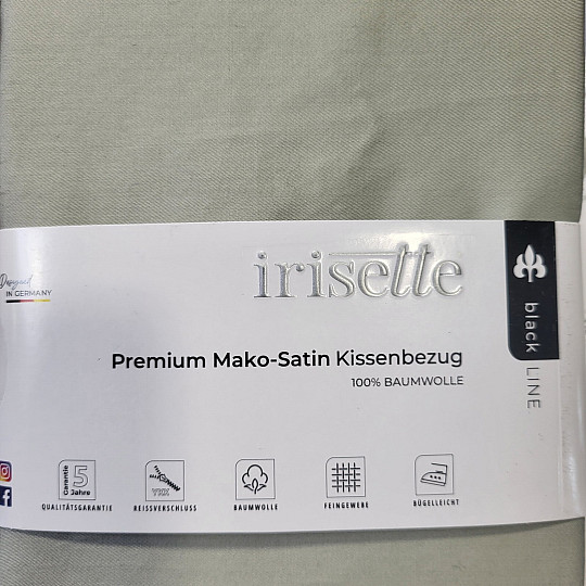 Poszewka satynowa - szałwia 32