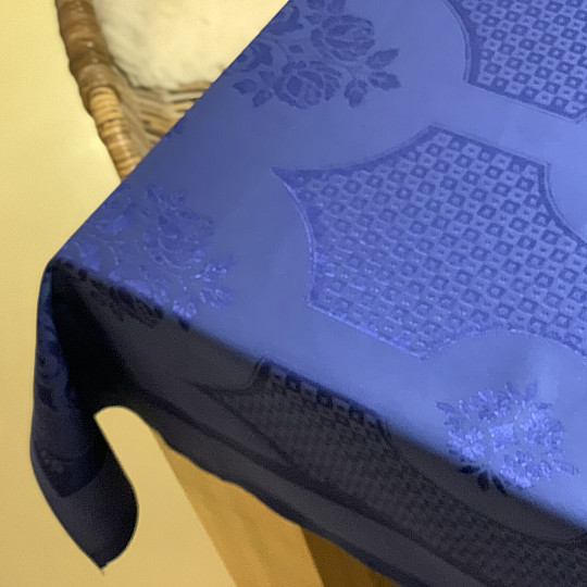 Obrus DAMASK granatowy 130 x 230