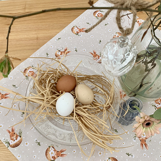 Obrus i szalik wielkanocny KRÓLICZEK NELA