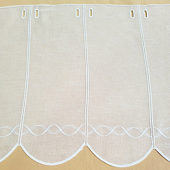 Zasłona do witrażu GERSTER 11883 biała