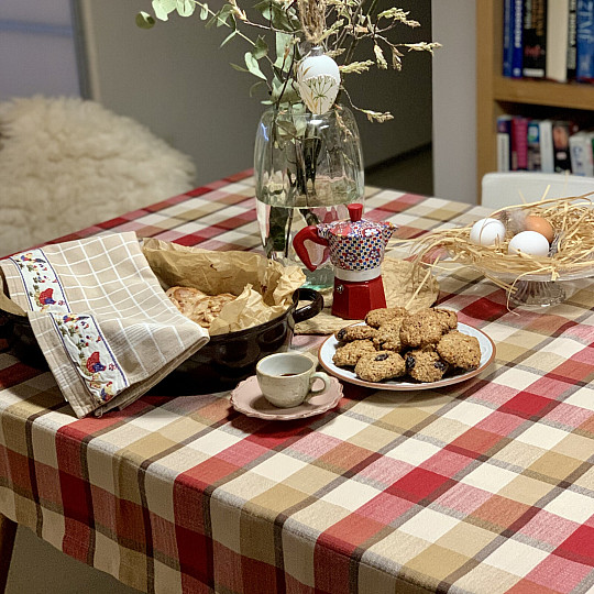 Obrus i szalik ATILA RED