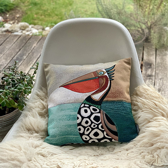 Poszewka na poduszkę gobelinową PELIKAN