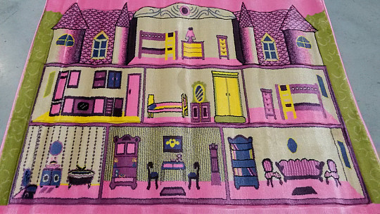 Dywan dziecięcy KIDS ZÁMEK różowy