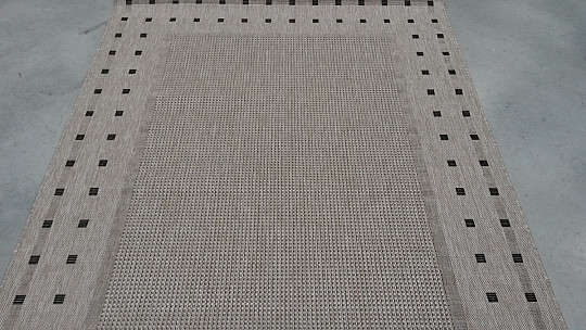 Dywan zapinany na klamrę FLOORLUX 20329/04 srebrno-czarny