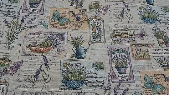 Obrus z gobelinu, Szal lawendowy 3