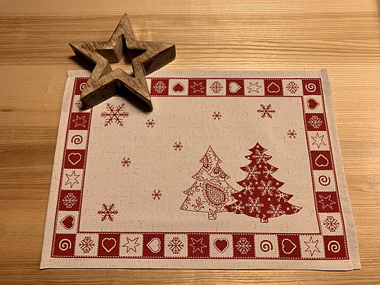 Nakrycie stołu Choinka