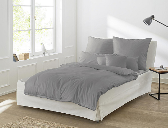 IRISETTE luksusowa satyna bawełniana Paris grafit