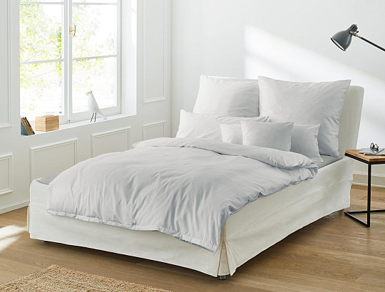 IRISETTE luksusowa satyna bawełniana Paris jasnoszary