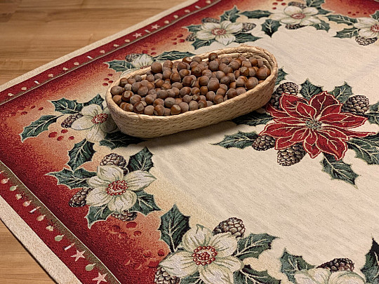 Obrus gobelinowy Róża świąteczna DIBAR