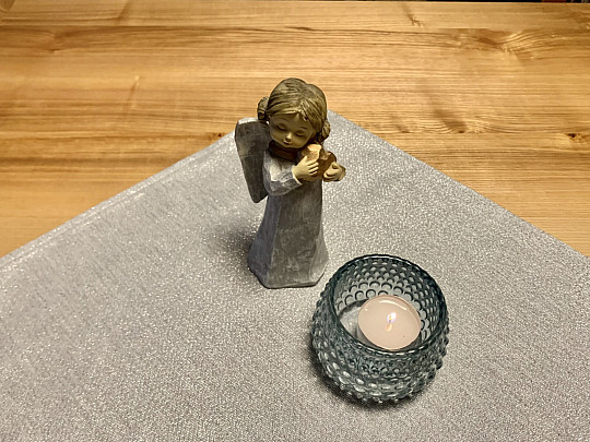 Świąteczna zastawa stołowa FLASH srebrna