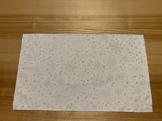 Świąteczne nakrycie stołu Płatki i srebro