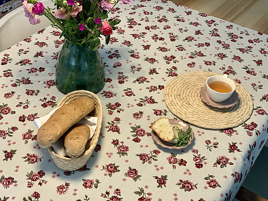 Obrus gobelinowy i szalik EDEN ROSES