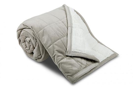 Koc z mikrofibry EXTRA SOFT SHEEP szew szary jasny