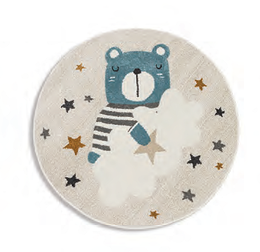 Okrągły dywanik dziecięcy VEGAS misie