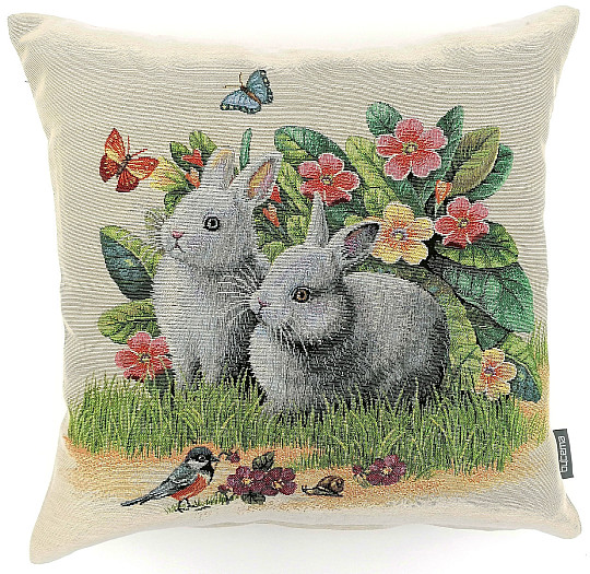 Poszewka na poduszkę gobelinową RUNNIES IN THE GRASS