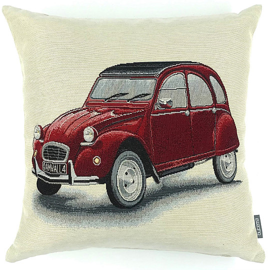 Gobelin na poduszkę Citroën 2CV czerwony