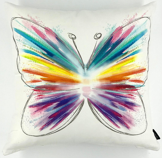 Poszewka dekoracyjna PASTELOWY MOTYL