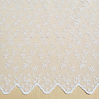 Luksusowa haftowana firana TINY WHITE Twig