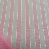 Tkanina dekoracyjna Trebol paski - różowa 2 cm 76