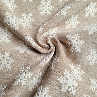 Luksusowa tkanina dekoracyjna FLAKES BEIGE