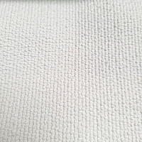 Luksusowa, monochromatyczna, designerska tkanina dekoracyjna GERSTER 77052/10 BIAŁA