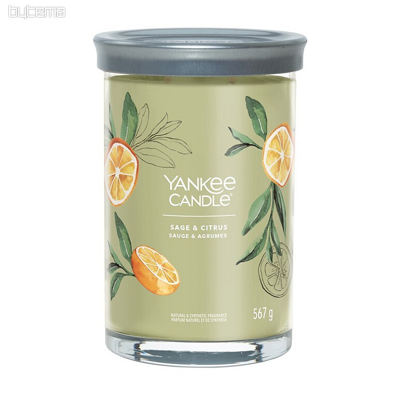 świeca YANKEE CANDLE zapach SAGE i CITRUS TUMBER DUŻA 2 knoty